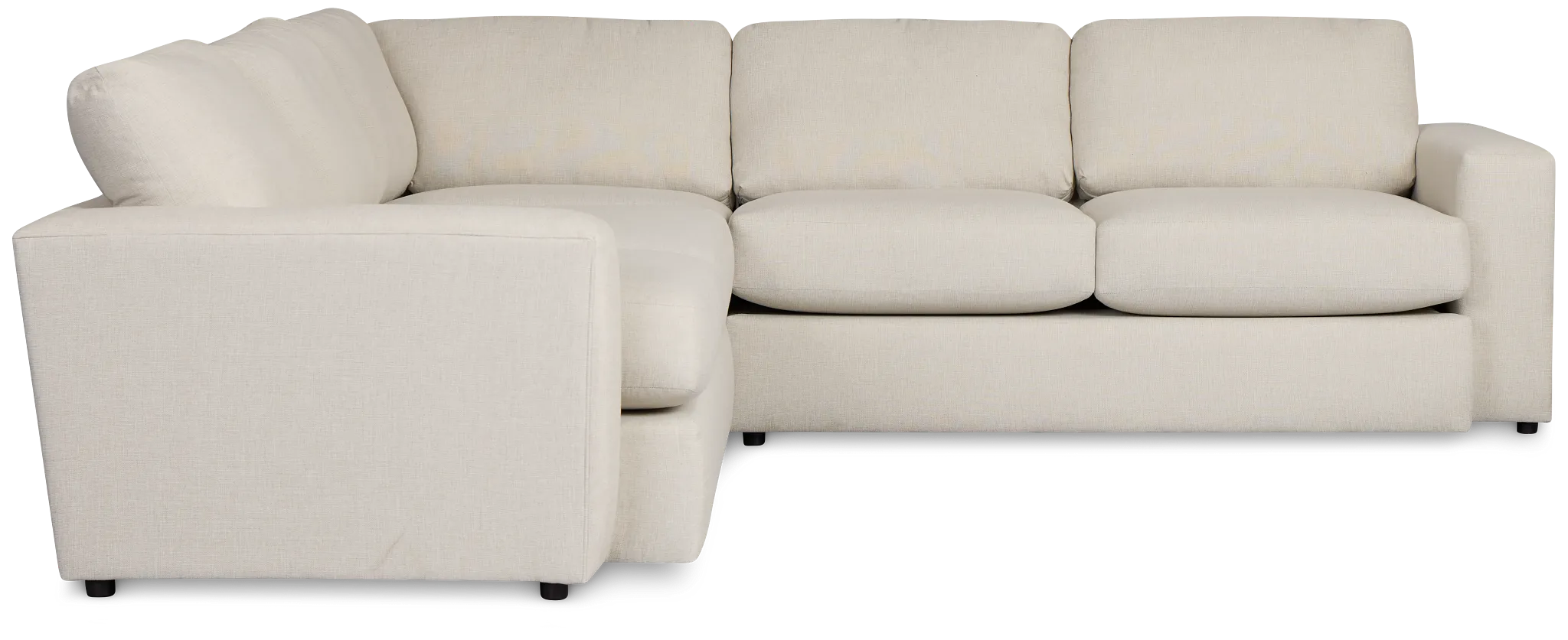 Brantley Light Beige Fabric Small Two-arm Sectional