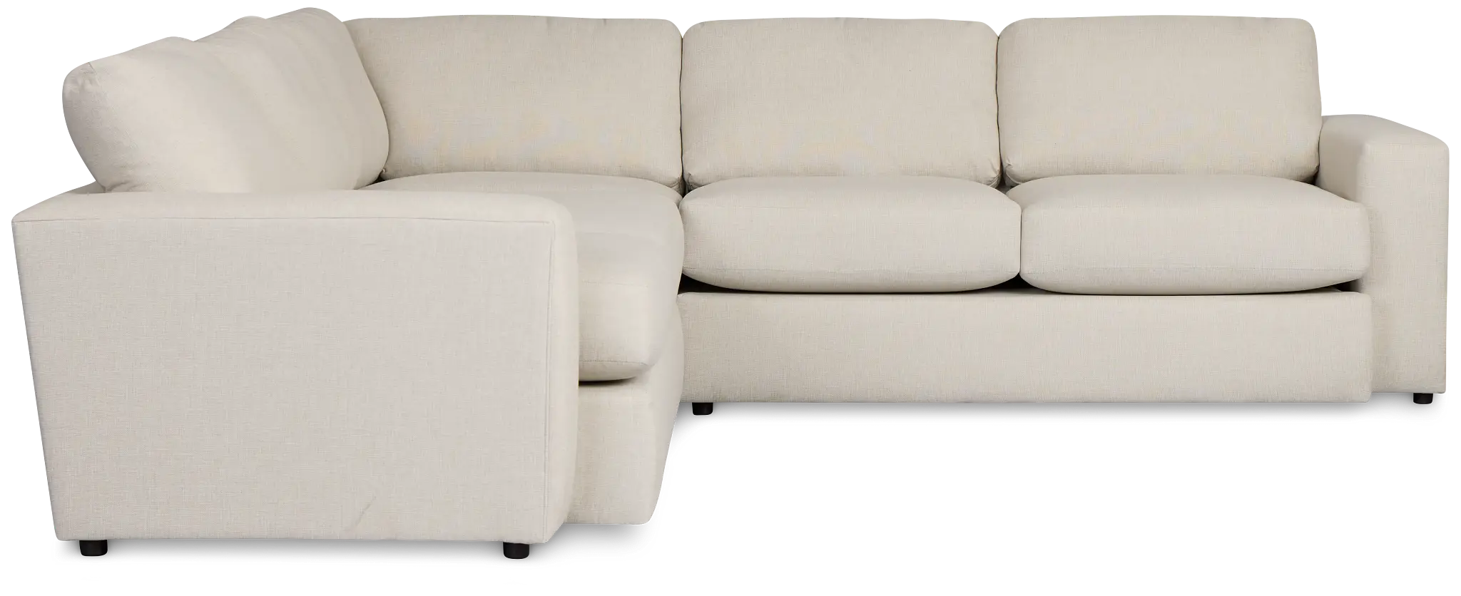 Brantley Light Beige Fabric Small Two-arm Sectional Brantley Light Beige Fabric Small Two-arm Sectional