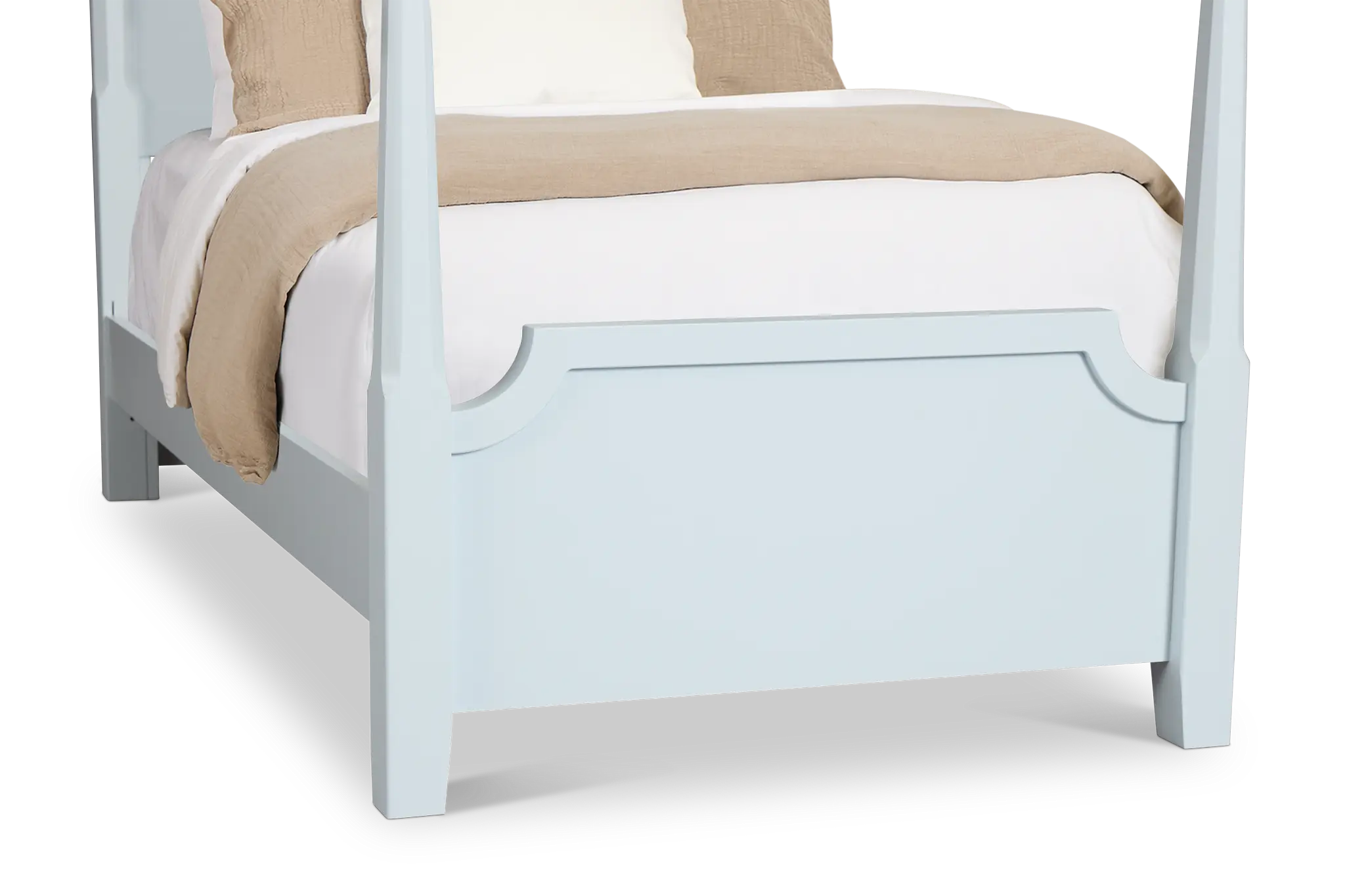 Carolina Light Blue Poster Bed Carolina Light Blue Poster Bed