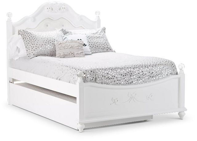 Alana White Uph Poster Trundle Bed