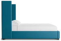 Captiva Joya Teal 60" Upholstered Shelter Bed