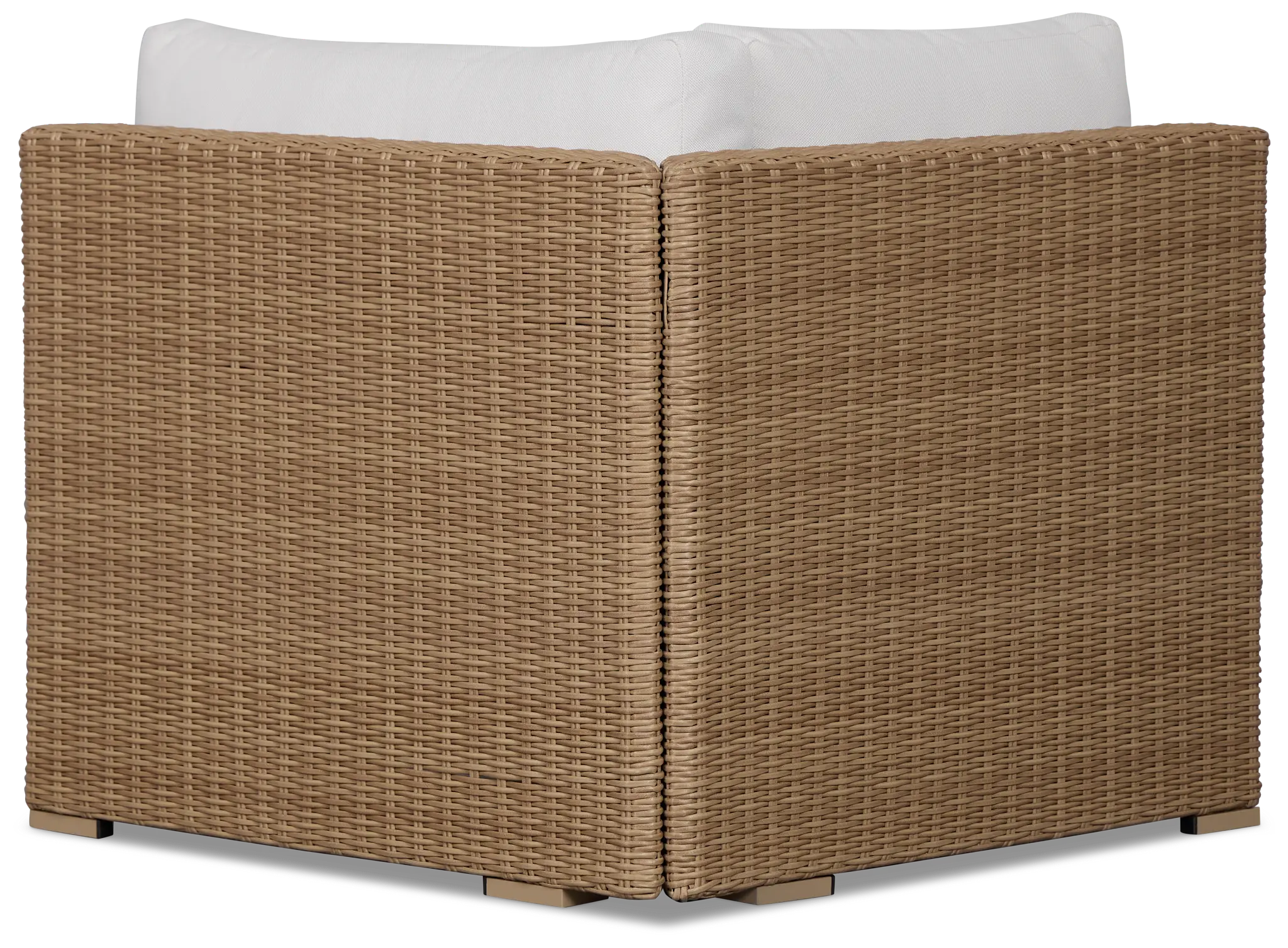 Montecito Light Tone Corner Chair With Light Beige Cushions Montecito Light Tone Corner Chair With Light Beige Cushions