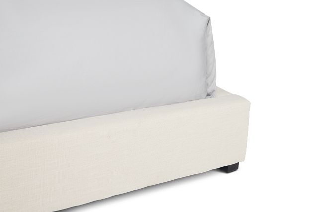 Lacey Beige Uph Platform Bed