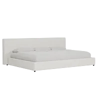 Grayton Elite Ivory 44" Upholstered Platform Bed