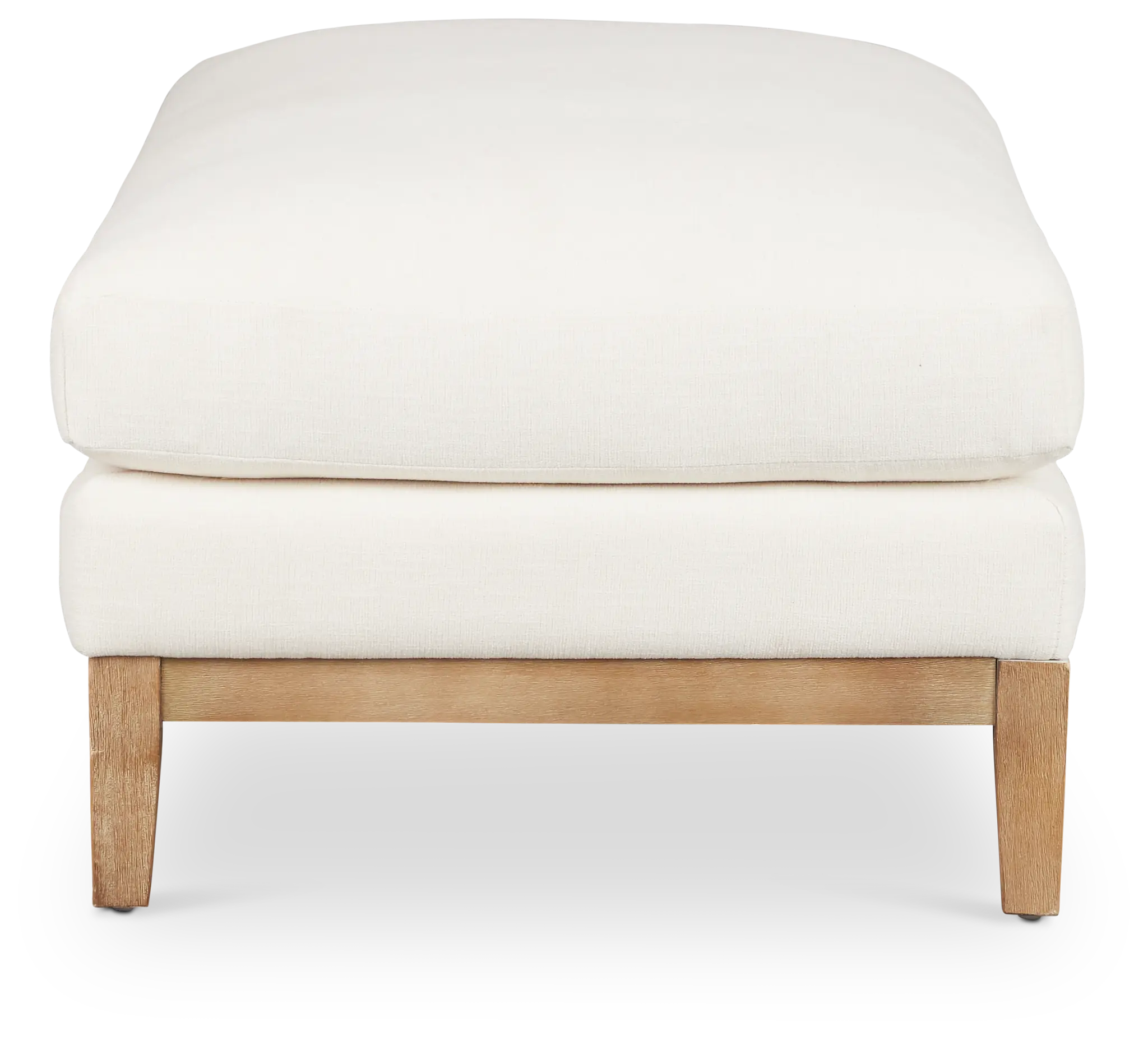 Emma White Fabric Cocktail Ottoman Emma White Fabric Cocktail Ottoman