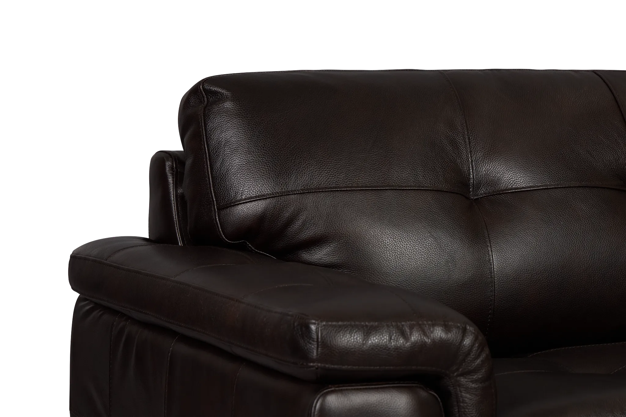 Braden Dark Brown Leather Sofa
