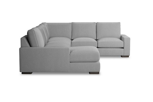 Edgewater Delray Light Gray Medium Left Chaise Sectional