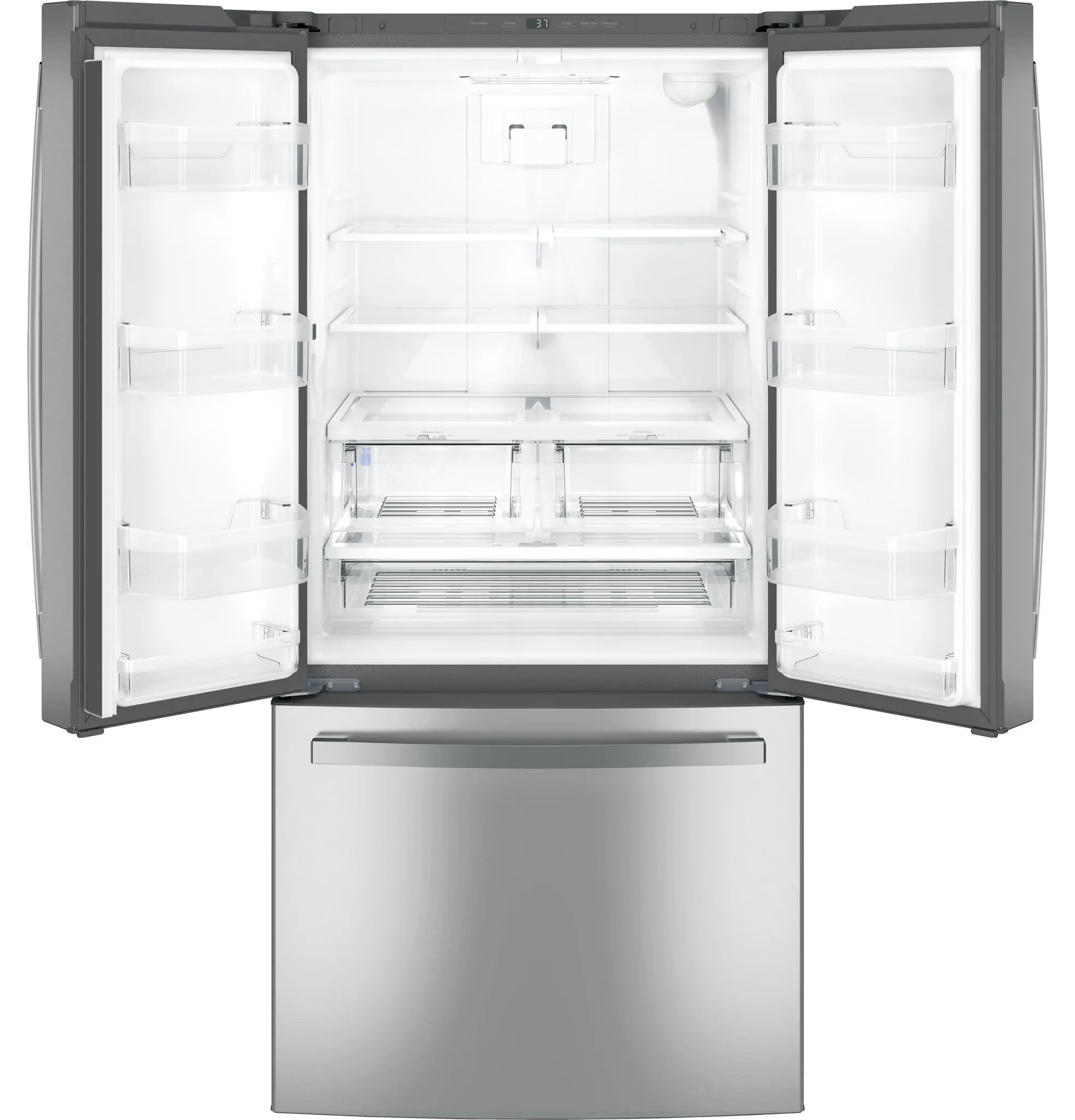 Ge Profile 25 Series Stainless Steel Bottom Freezer Refrigerator