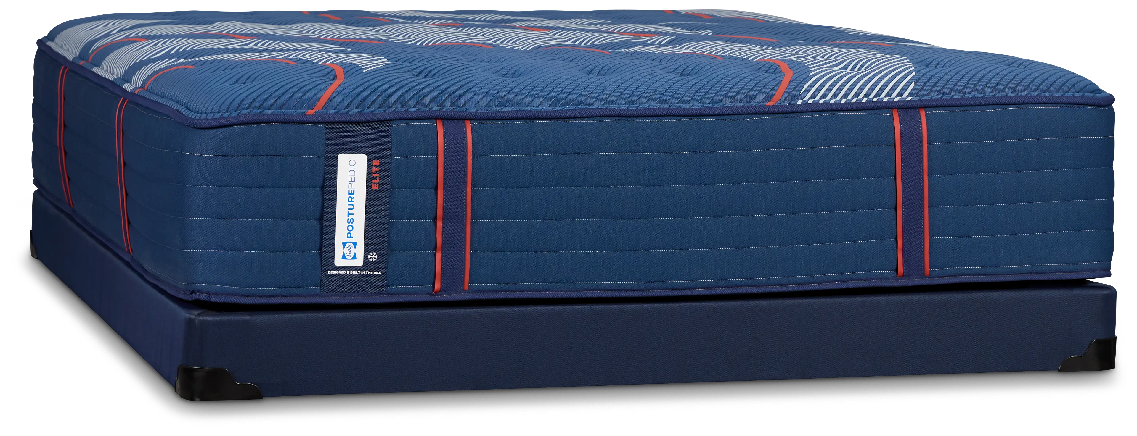 Posturepedic Elite Spring Albany 2 Firm Low-profile Mattress Set Posturepedic Elite Spring Albany 2 Firm Low-profile Mattress Set