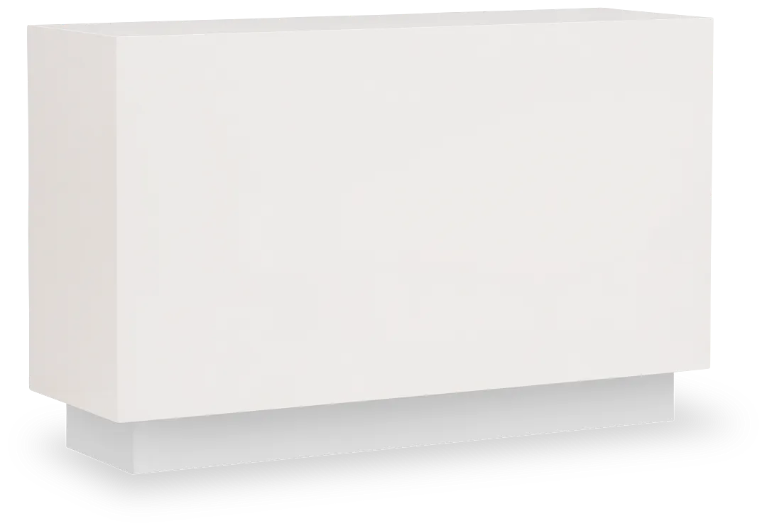 Camila White Rect Sofa Table