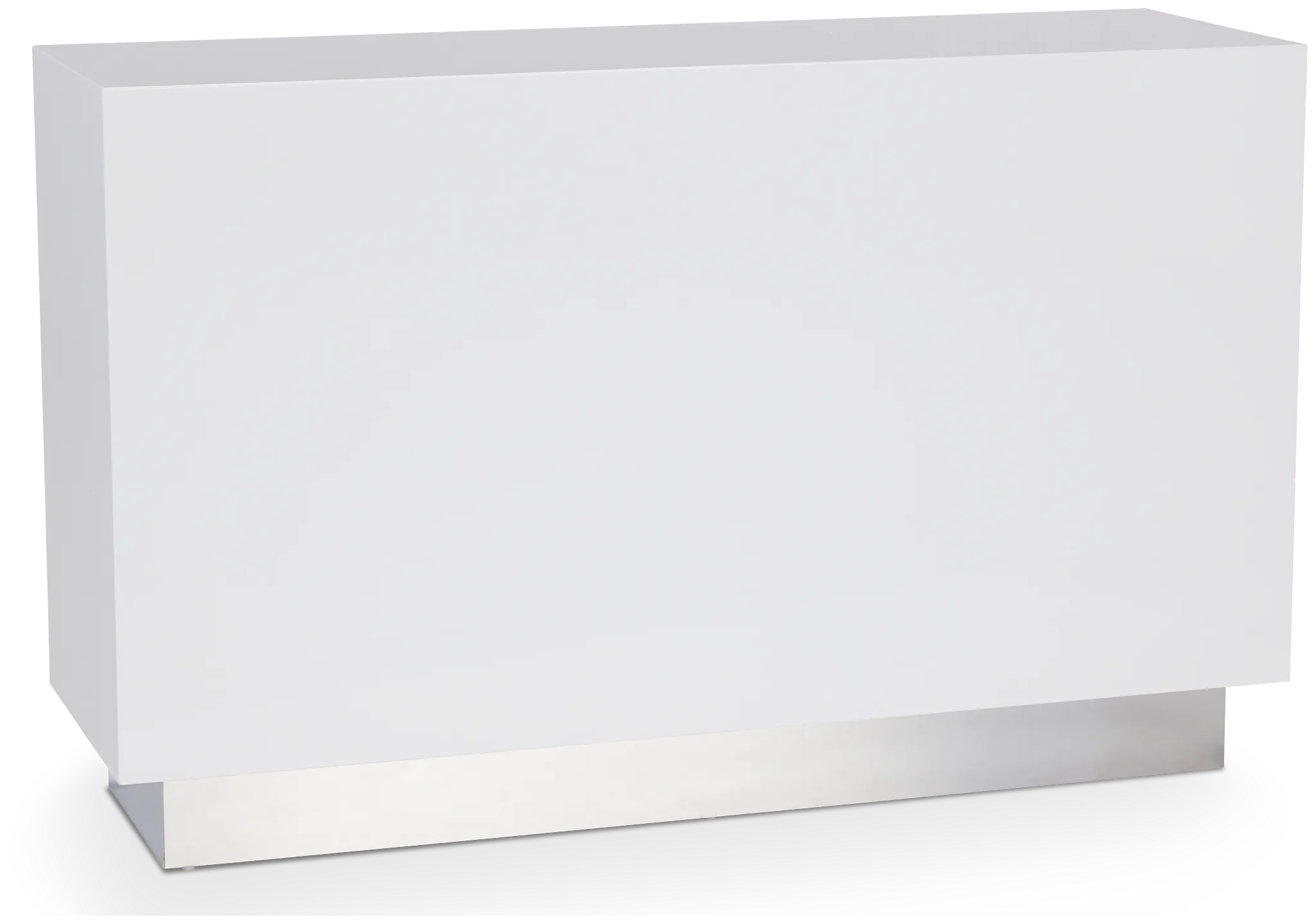 Camila White Rect Sofa Table