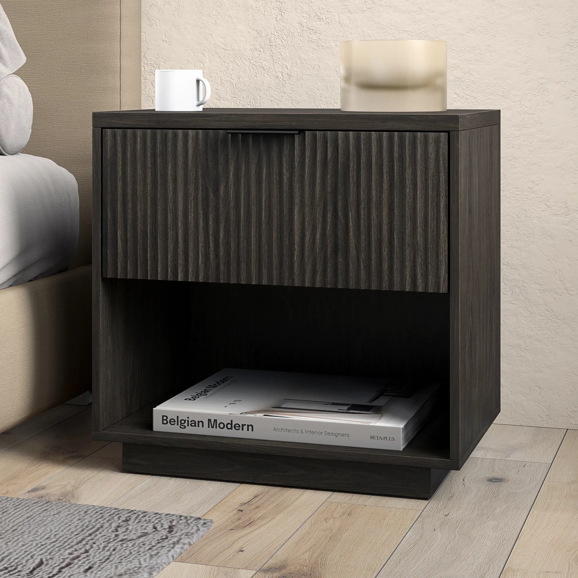 Conti Dark Tone Nightstand