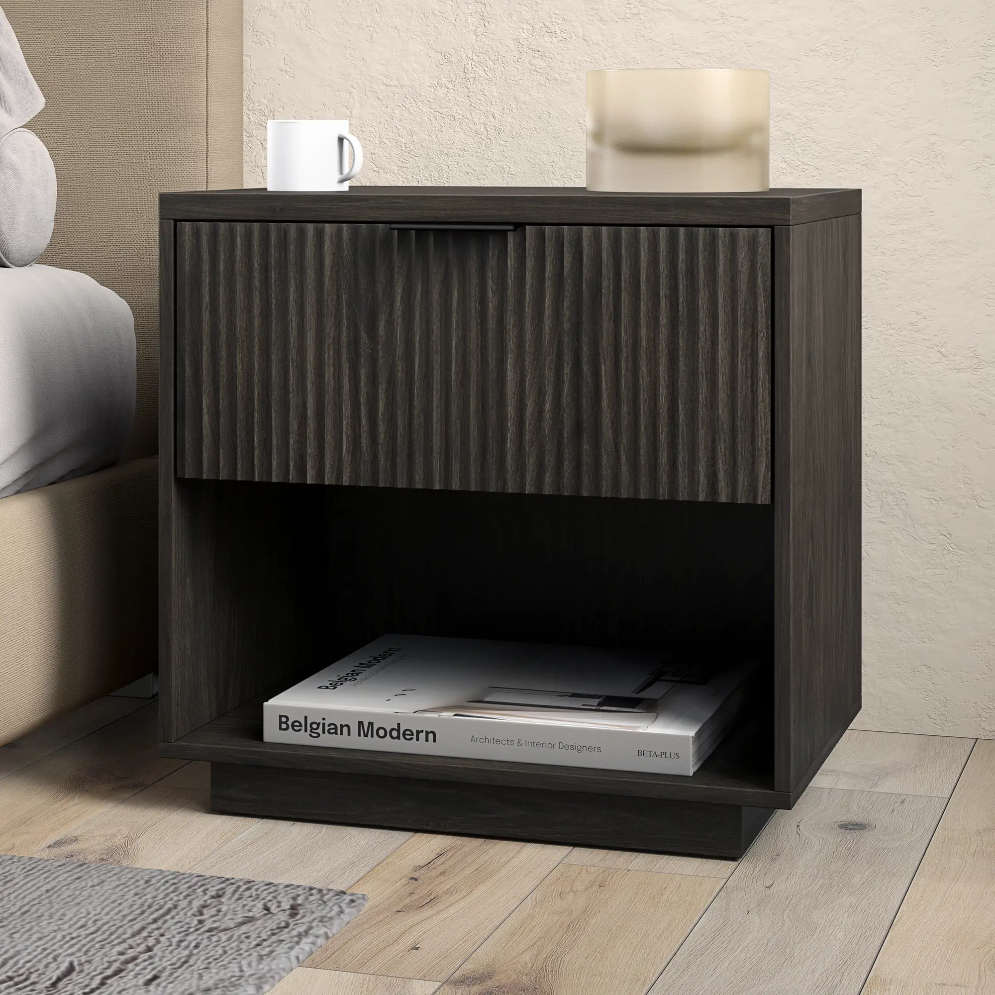 Conti Dark Tone Nightstand Conti Dark Tone Nightstand