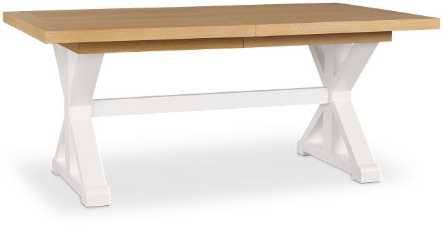 Nantucket Two-tone Light Tone Trestle Table