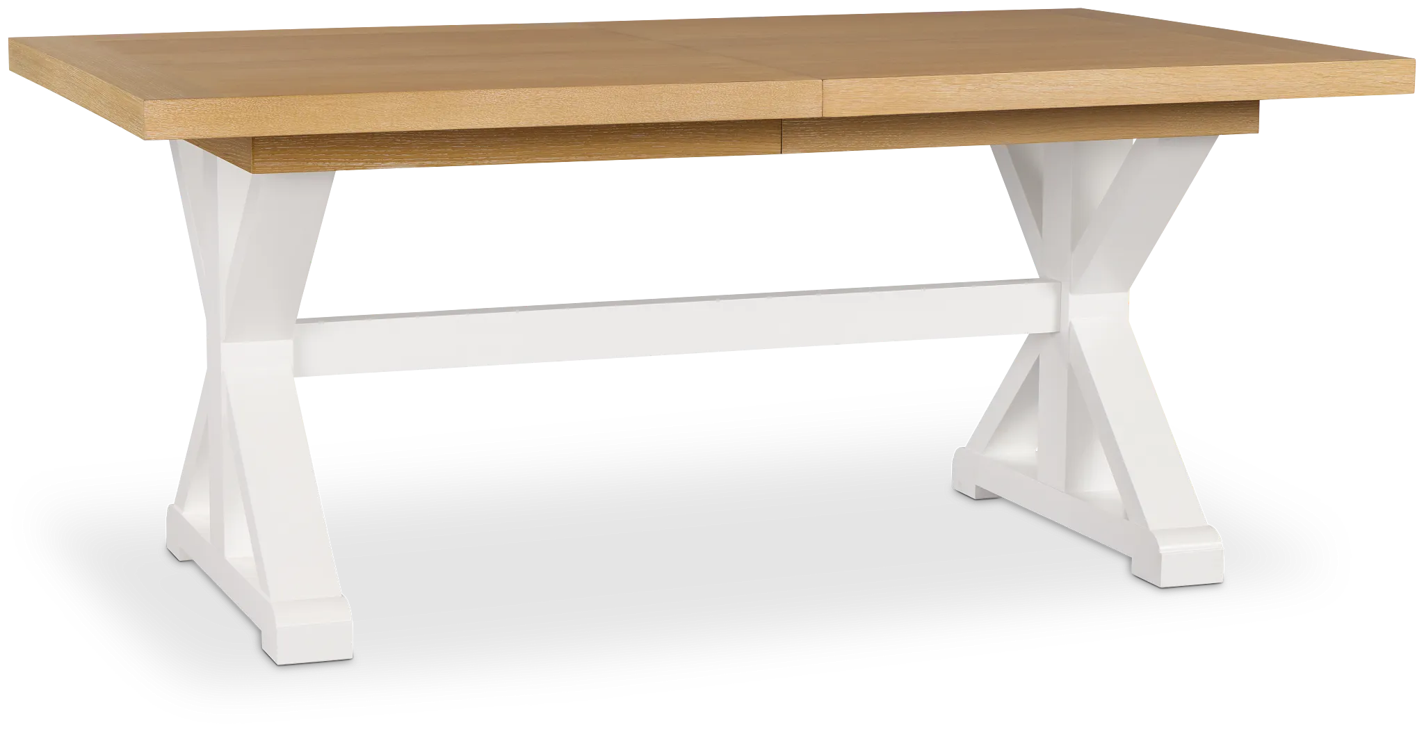 Nantucket Two-tone Light Tone Trestle Table