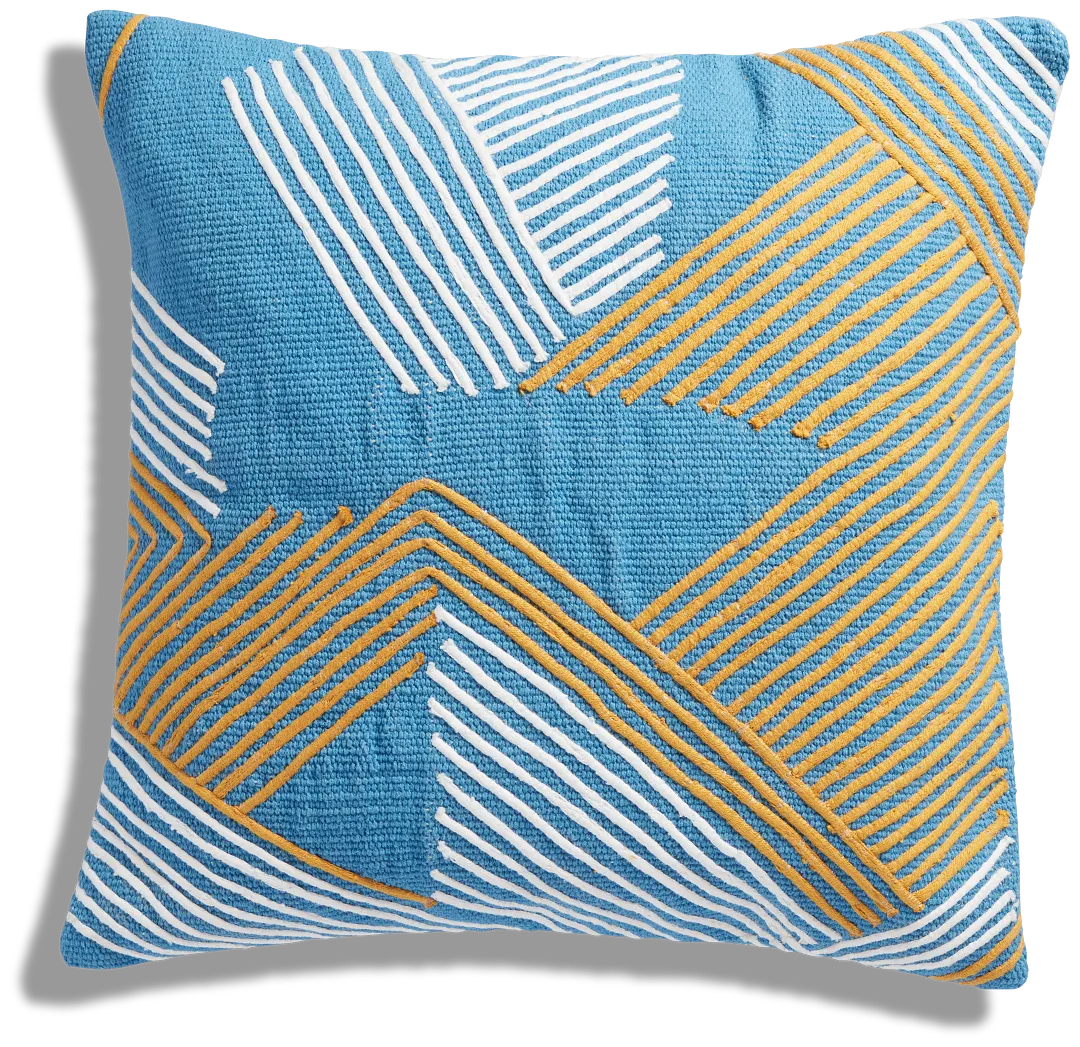 Tadeo Blue 20" Accent Pillow