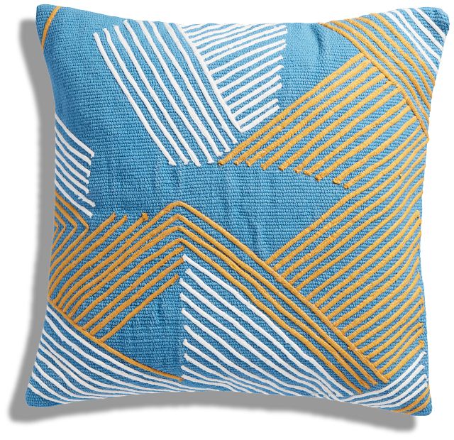 Tadeo Blue 20" Accent Pillow