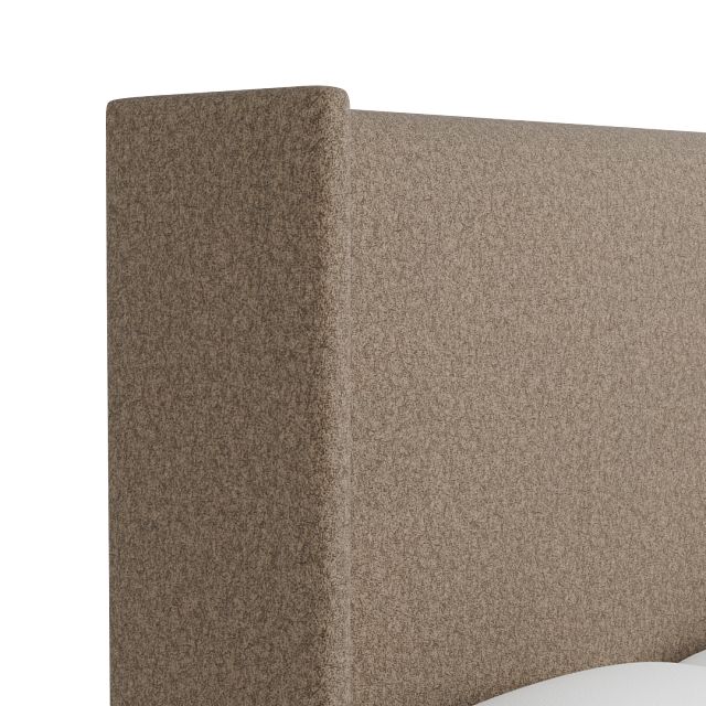 Captiva Merino Brown 60" Upholstered Shelter Bed