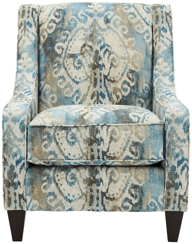 Soledad Blue Fabric Accent Chair