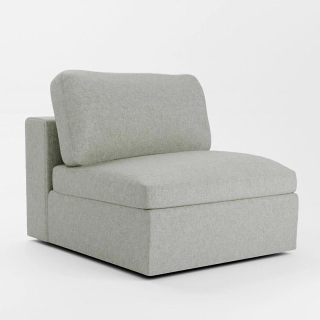 Destin Delray Pewter Fabric Swivel Chair