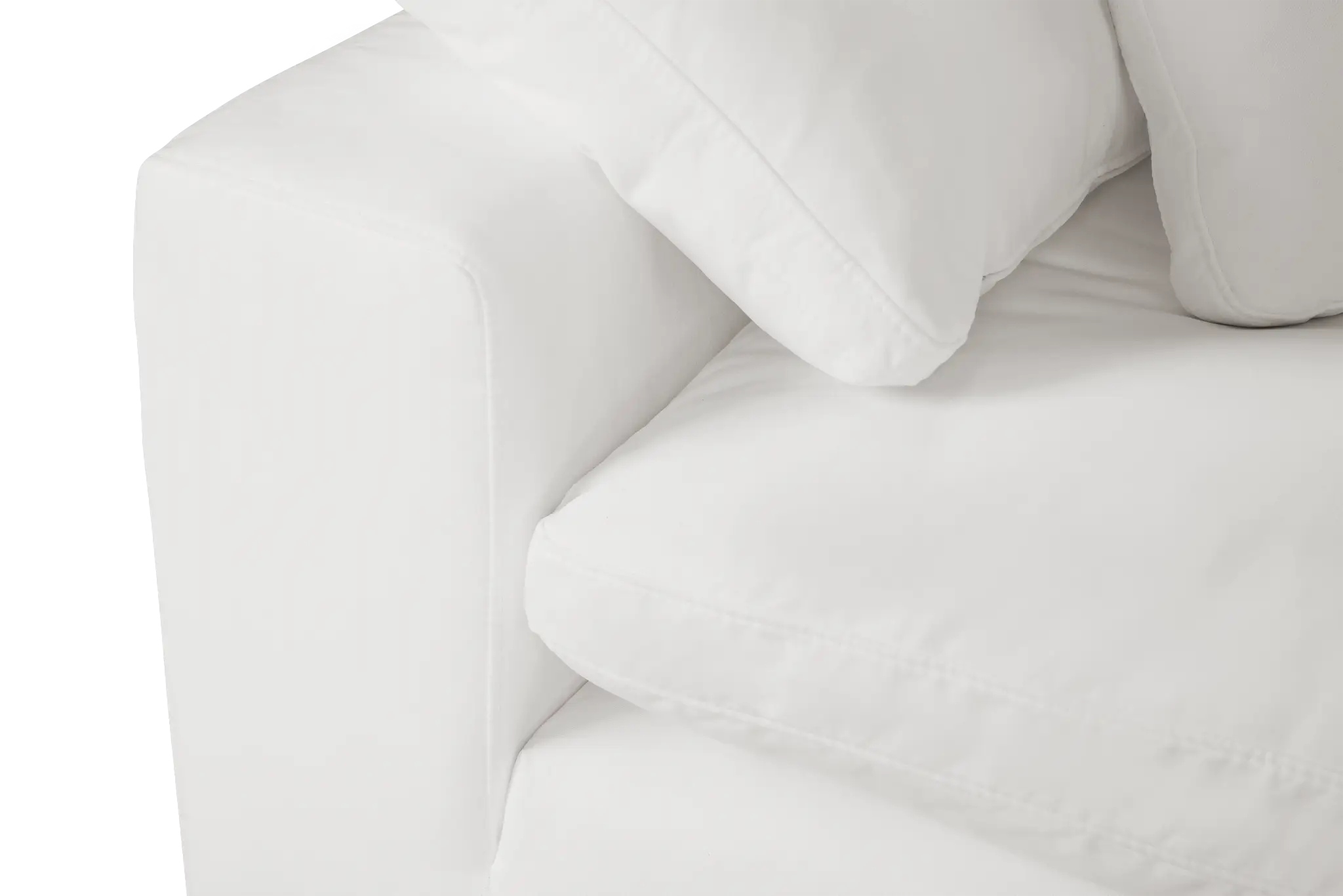 Nixon White Fabric 4-piece Modular Sectional Nixon White Fabric 4-piece Modular Sectional