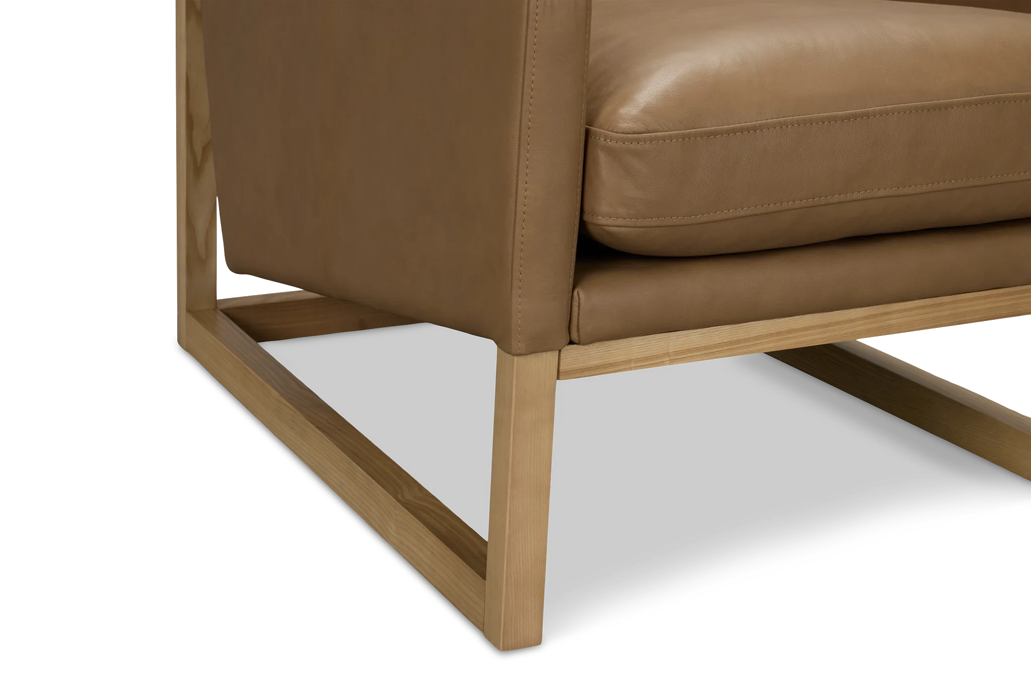 Phoebe Brown Leather Accent Chair