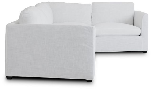 Willow White Fabric Medium Two-arm Sectional (3)