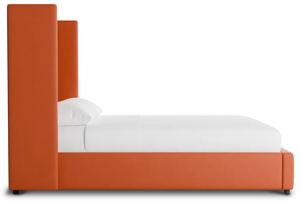 Captiva Joya Orange 60" Upholstered Shelter Bed