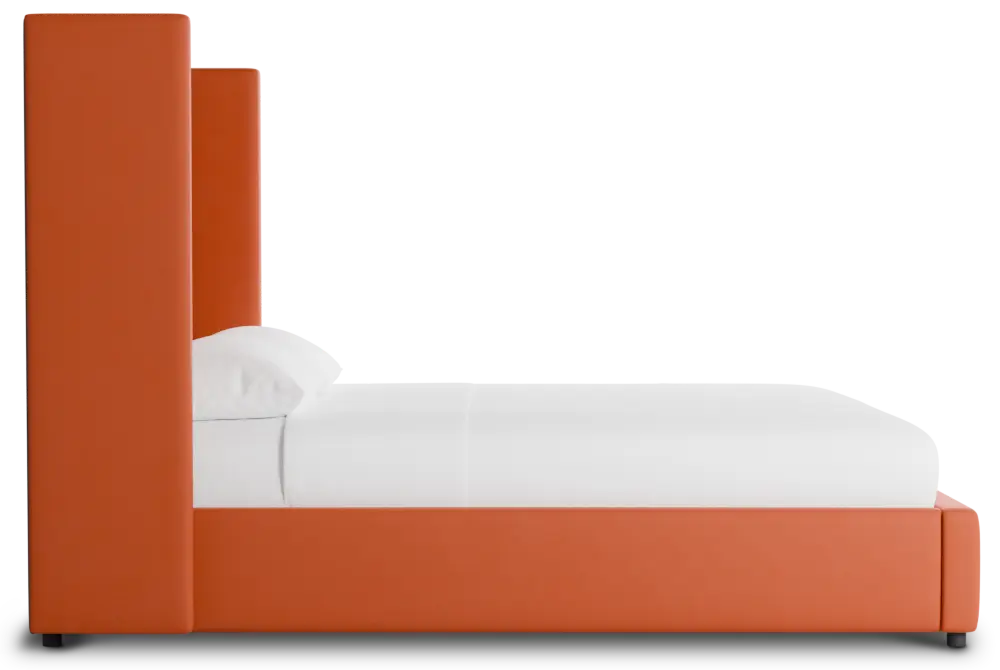 Captiva Joya Orange 60" Upholstered Shelter Bed Captiva Joya Orange 60" Upholstered Shelter Bed