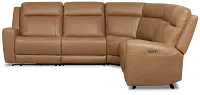 Colton Brown Micro Small Two-arm Power Reclining Sectional