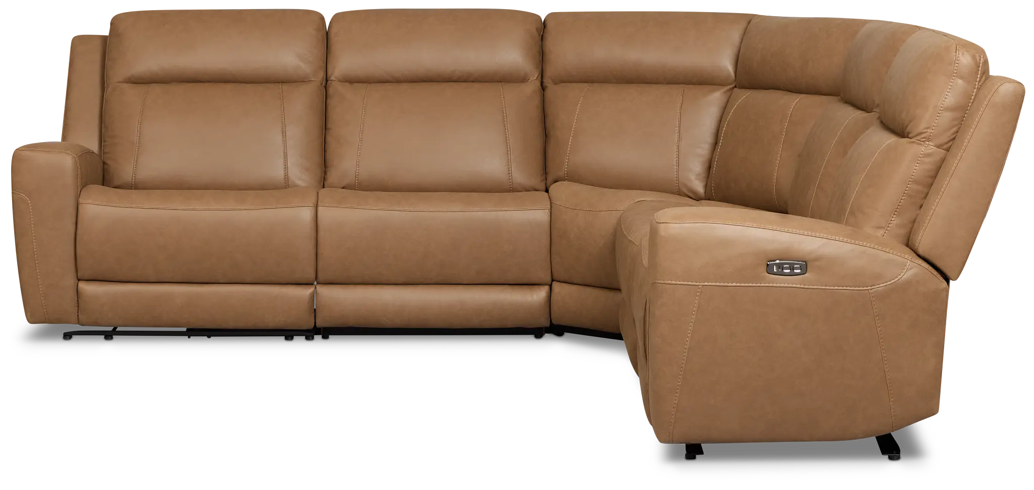 Colton Brown Micro Small Two-arm Power Reclining Sectional Colton Brown Micro Small Two-arm Power Reclining Sectional