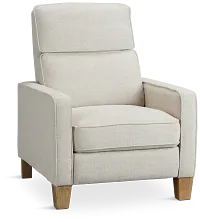 Bayside Light Beige Fabric Power Recliner