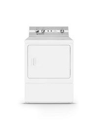 Speed Queen 5004 Series White Front Load Gas Dryer