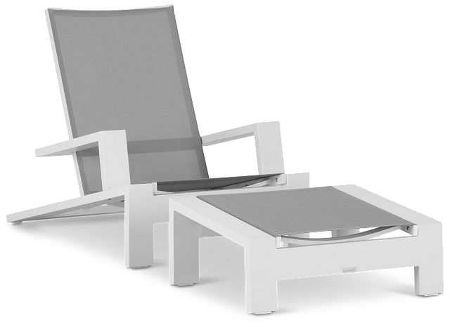Linear White Chair & Otto (0)