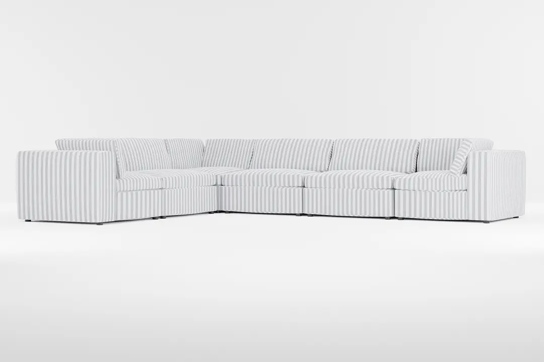 Destin Sea Lane Dark Blue Fabric 6-piece Modular Sectional Destin Sea Lane Dark Blue Fabric 6-piece Modular Sectional