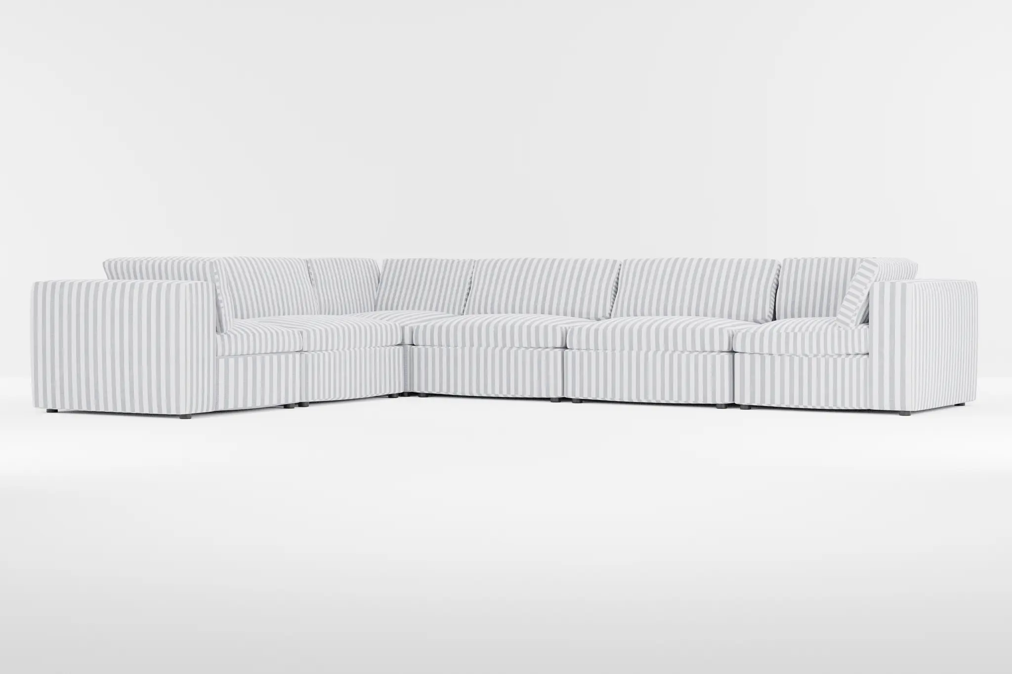 Destin Sea Lane Dark Blue Fabric 6-piece Modular Sectional Destin Sea Lane Dark Blue Fabric 6-piece Modular Sectional