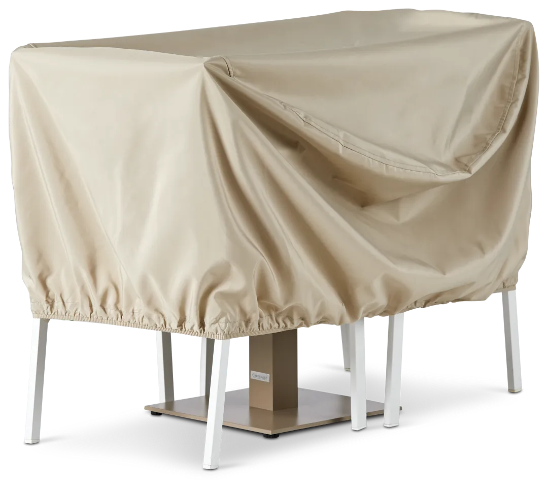 Khaki 36" Table & 4 Chairs Outdoor Cover