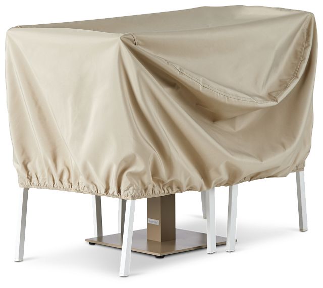Khaki 36" Table & 4 Chairs Outdoor Cover