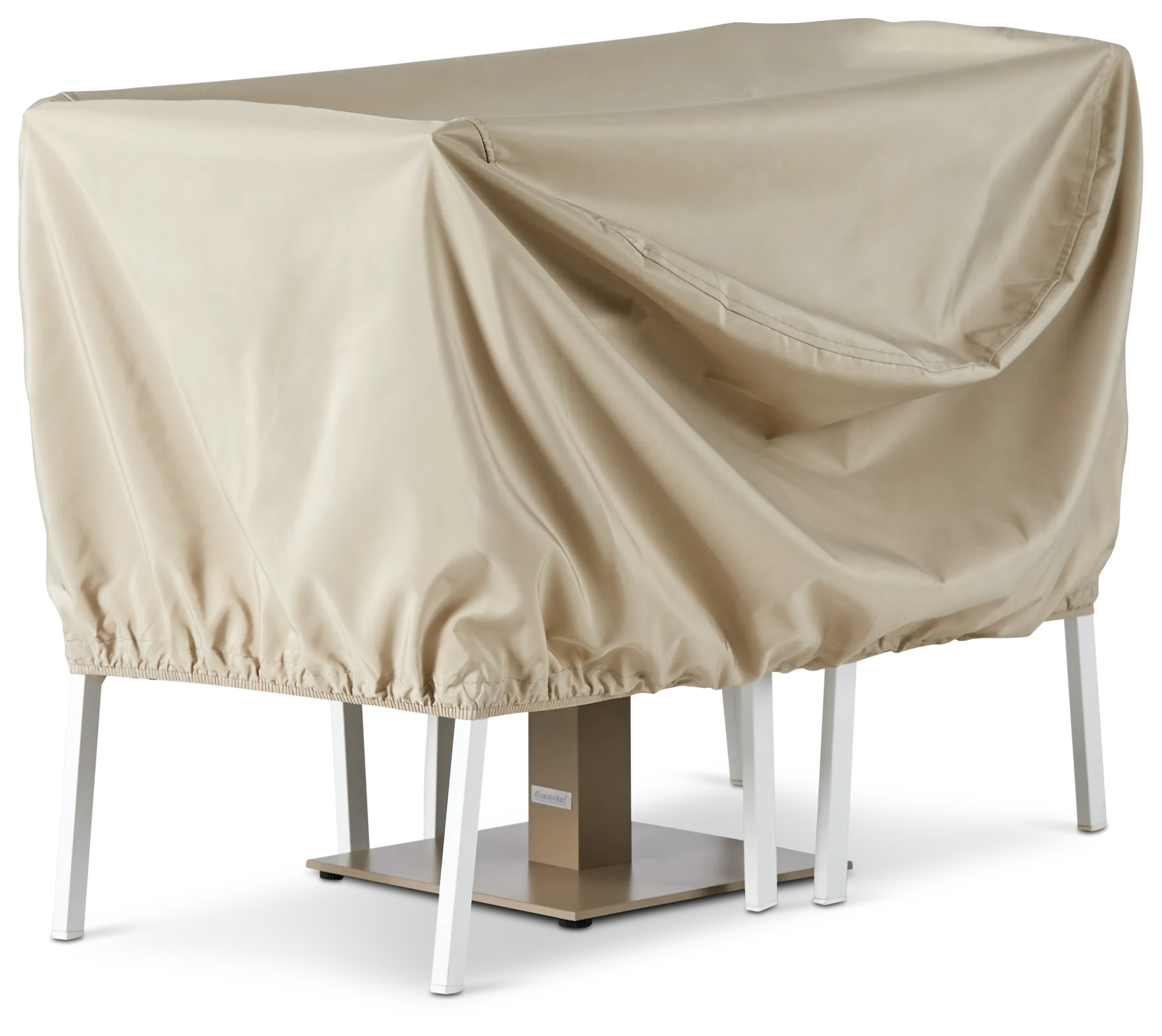 Khaki 36" Table & 4 Chairs Outdoor Cover
