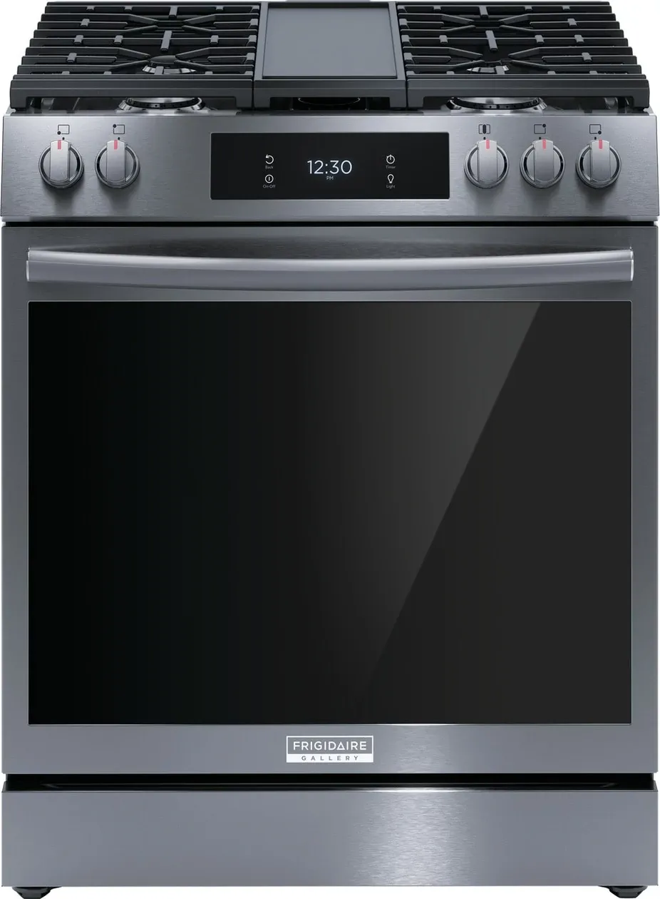 Frigidaire 3060 Series Black Stnl Steel Gas Range
