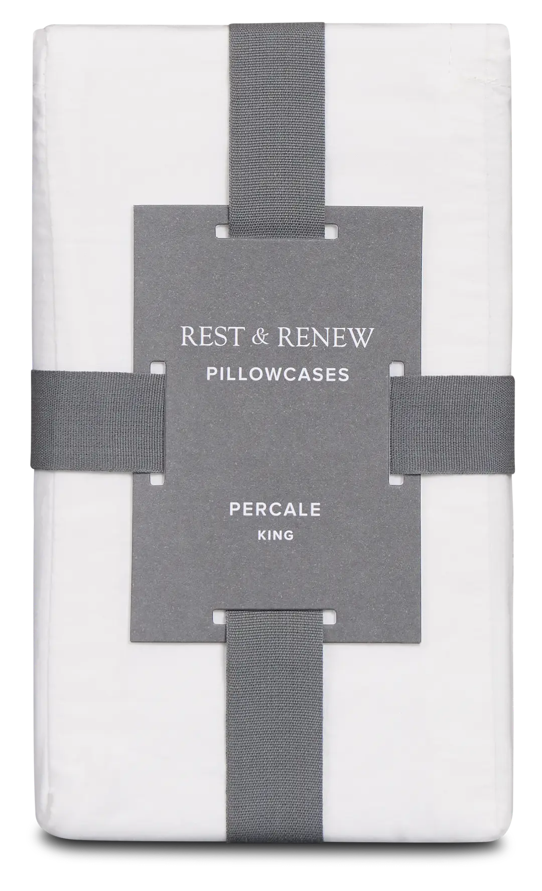 Rest & Renew Percale Cotton White 200 Thread Set Of 2 Pillowcases Rest & Renew Percale Cotton White 200 Thread Set Of 2 Pillowcases