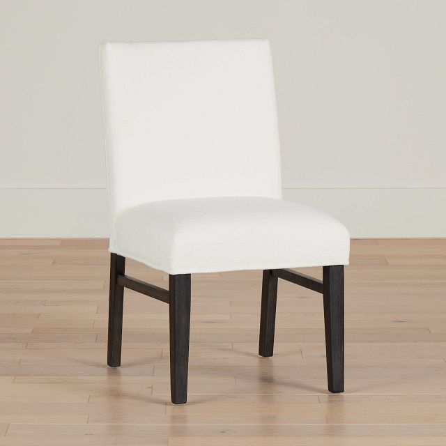 Jackson White Upholstered Side Chair