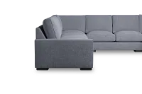Edgewater Elevation Gray Large Right Chaise Sectional