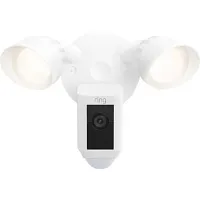 Ring Floodlight Cam Plus Wired White Outdoor Security Cameras