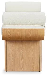 Malibu Light Tone Upholstered Bench