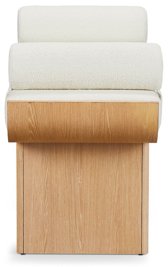 Malibu Light Tone Upholstered Bench