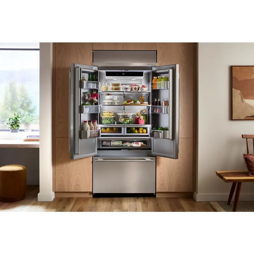 Kitchenaid 536 Series Stainless Steel 36" Built In Bottom Freezer Refrigerator Kitchenaid 536 Series Stainless Steel 36" Built In Bottom Freezer Refrigerator
