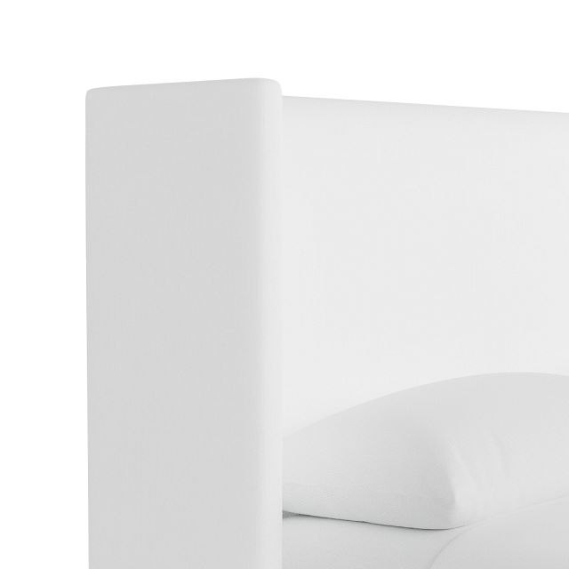 Captiva Peyton White 48" Upholstered Shelter Bed