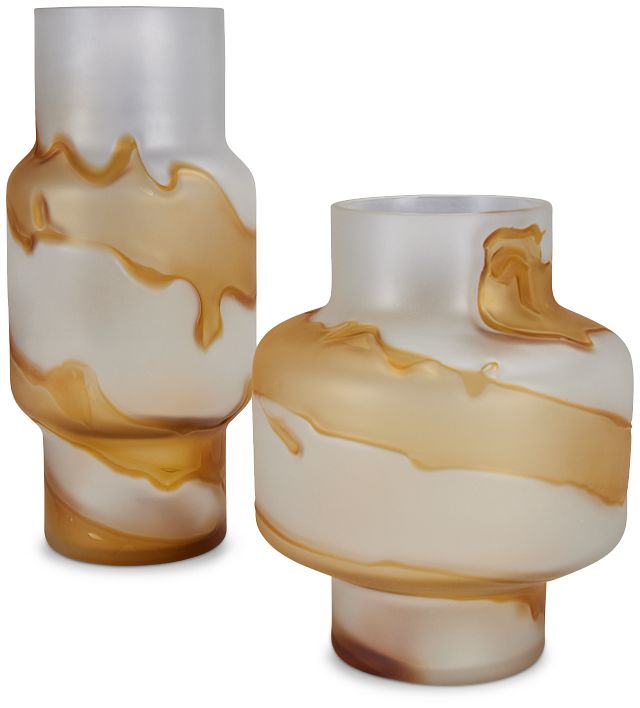 Olivera Orange Large Vase