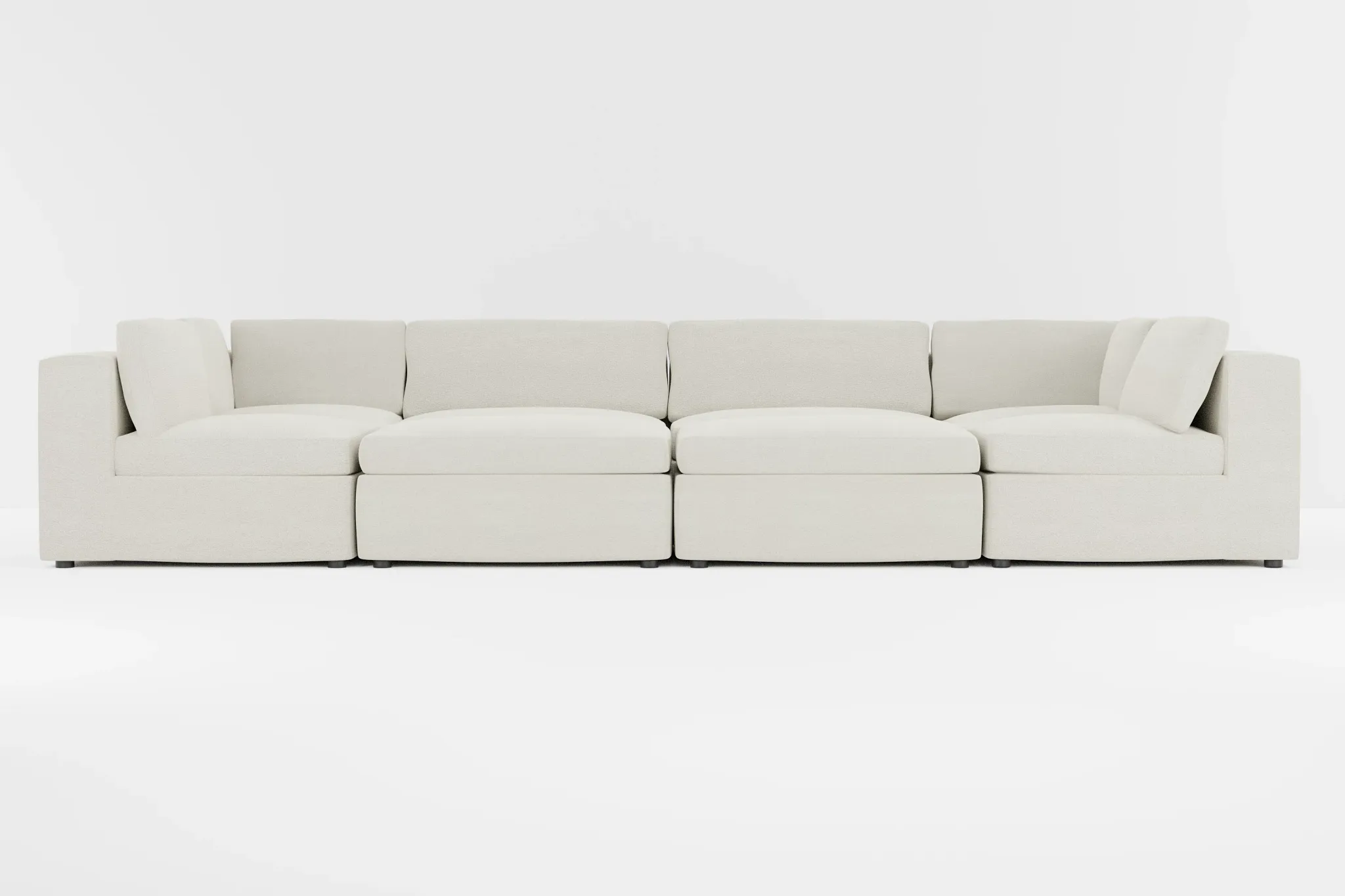 Destin Elite Ivory Fabric 8-piece Pit Sectional